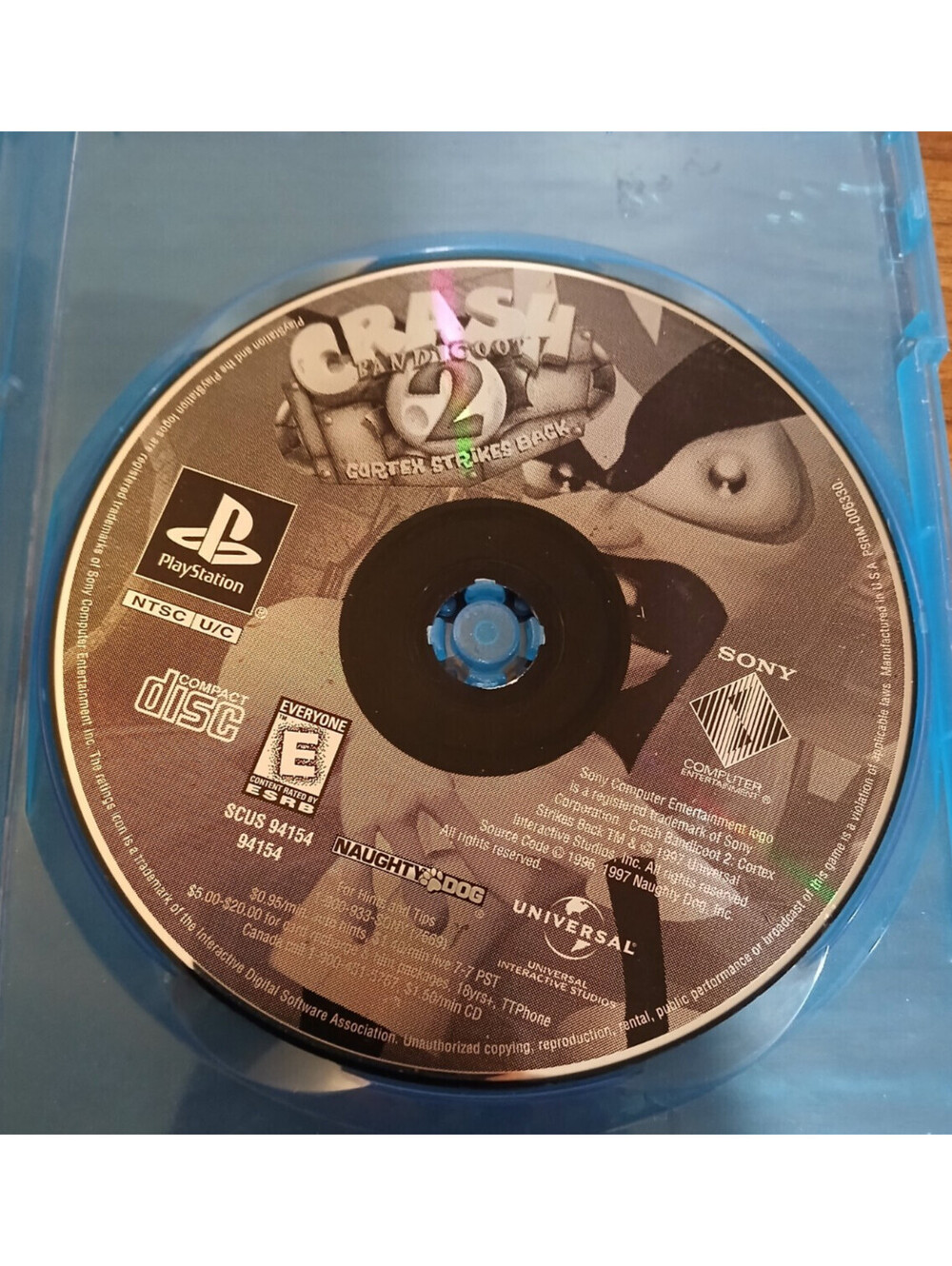 Crash Bandicoot 2 Cortex Strikes Back (Sony Playstation PS1, 1997)